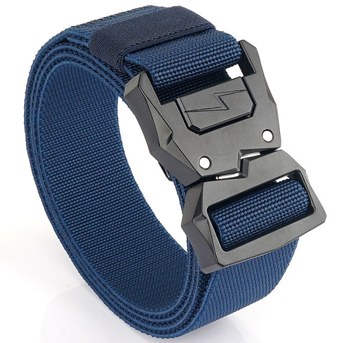  New Lightning Tactical Buckle Men's Elastic Belt Outdoor Casual Jeans Quick Release Belt