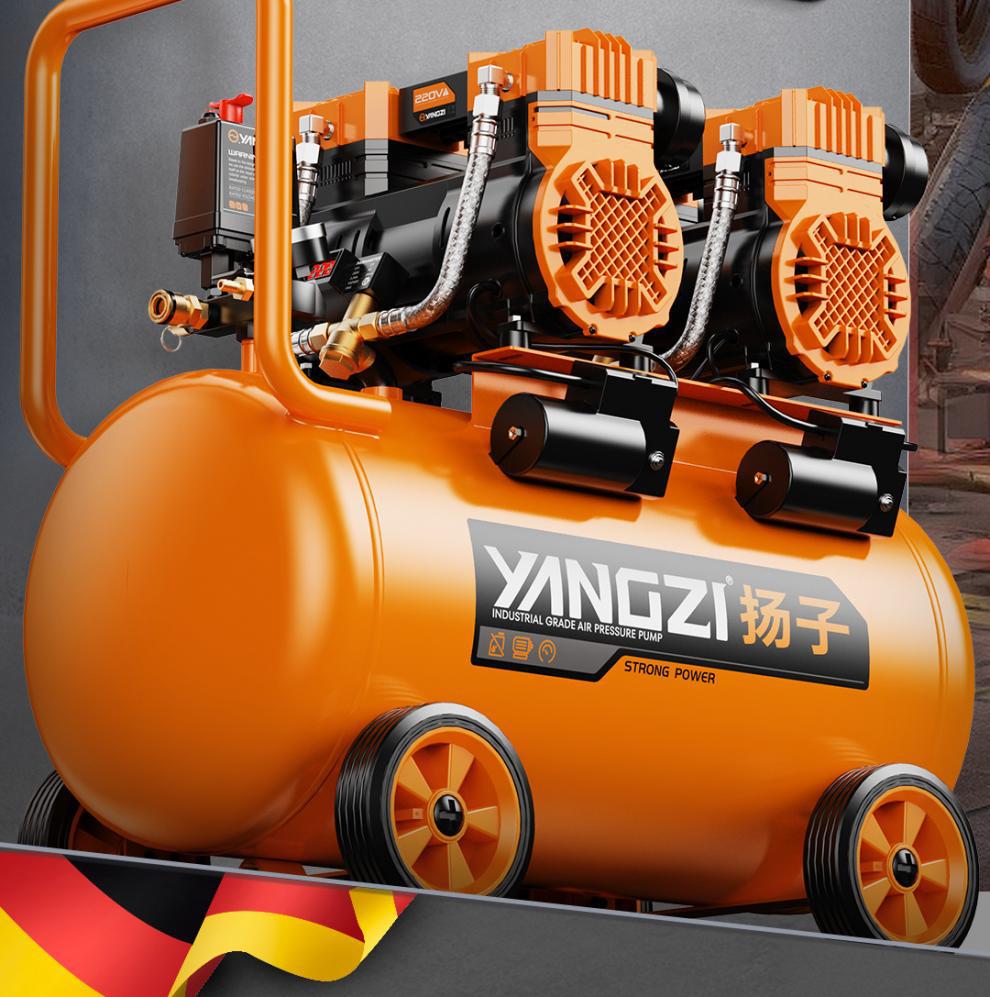 Small Air Compressor 220V High-Power Oil-Free Silent Portable Woodworking Air Pump High-Pressure Air Pump Air Compressor