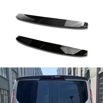 Suitable for Ford Transit Rear Spoiler 2012-2019 Models, Glossy Black Carbon Pattern Fixed Wind Wing, Factory Direct Delivery (Fixed wind wing)