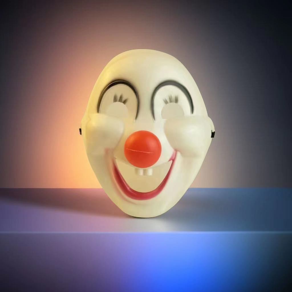 Halloween children's red nose clown mask kid movie harvest day 2Payday series props wholesale