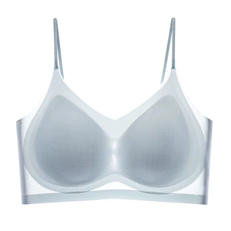 Тонкий дышащий летний бюстгальтер push-up, майка, красивая спинка, бретельный бюстгальтер
