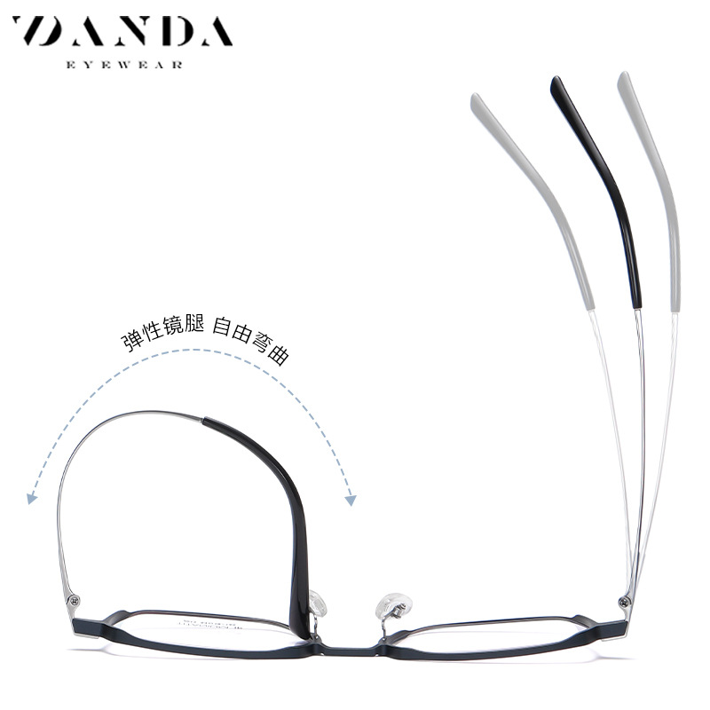 2022 nuevo puro titanio gafas marco masculino yj2013 aluminio magnesio ultra ligero cuadrado llano gafas se pueden equipar con miopía gafas marco femenino