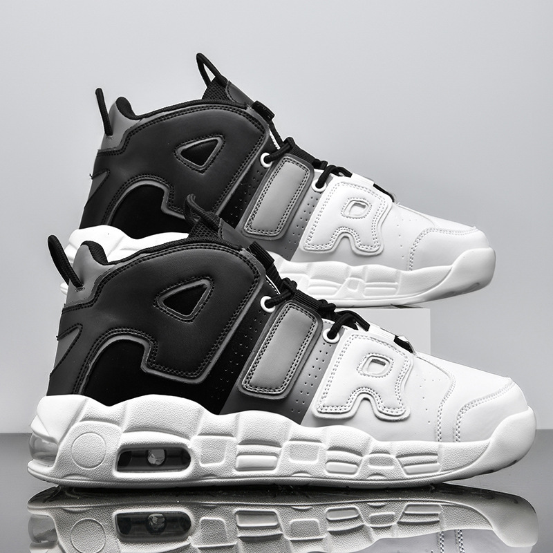 Otoño transfronterizo de hombres zapatos de baloncesto de gran tamaño de cuero amortiguador zapatos de aire zapatos deportivos ligeros zapatos de moda zapatos casuales zapatos de hombre image 10