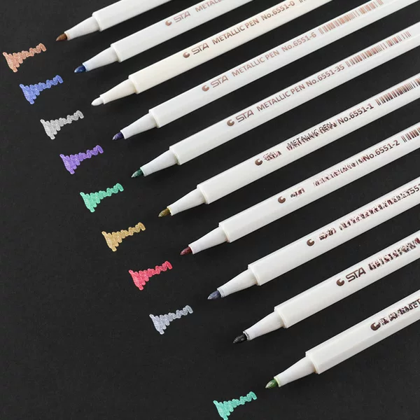 Zhejiang General Agent Manufacturer Direct Sales Steta Metal Pen Sta Paint Pen 6551 Metal Colorful Pen Wholesale