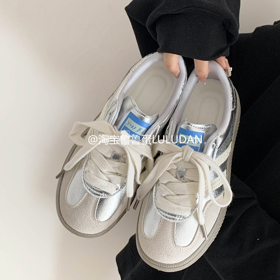 Zapatos deportivos retro de primavera y verano de 2025 nuevos zapatos de mujer de moda, zapatos casuales de nicho para estudiantes, mujeres