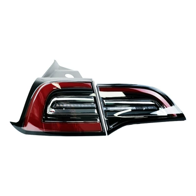 Factory Direct Supply Suitable for Tesla Model Y Original Curved Light and Flat Light Led Tail Light with Large Quantity and Excellent Price (Tail light) - black-tesla-modely-original-european-style-bending-light-l-turning-yellow