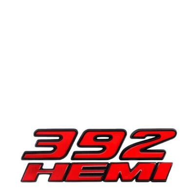 HEMI displacement metal rear, Car logo