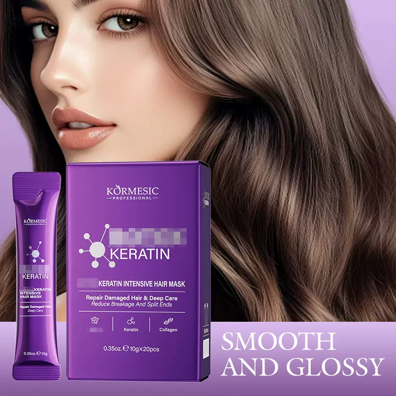 跨境 KORMESIC角蛋白发膜条装Hair Mask全英文女士滋润发膜