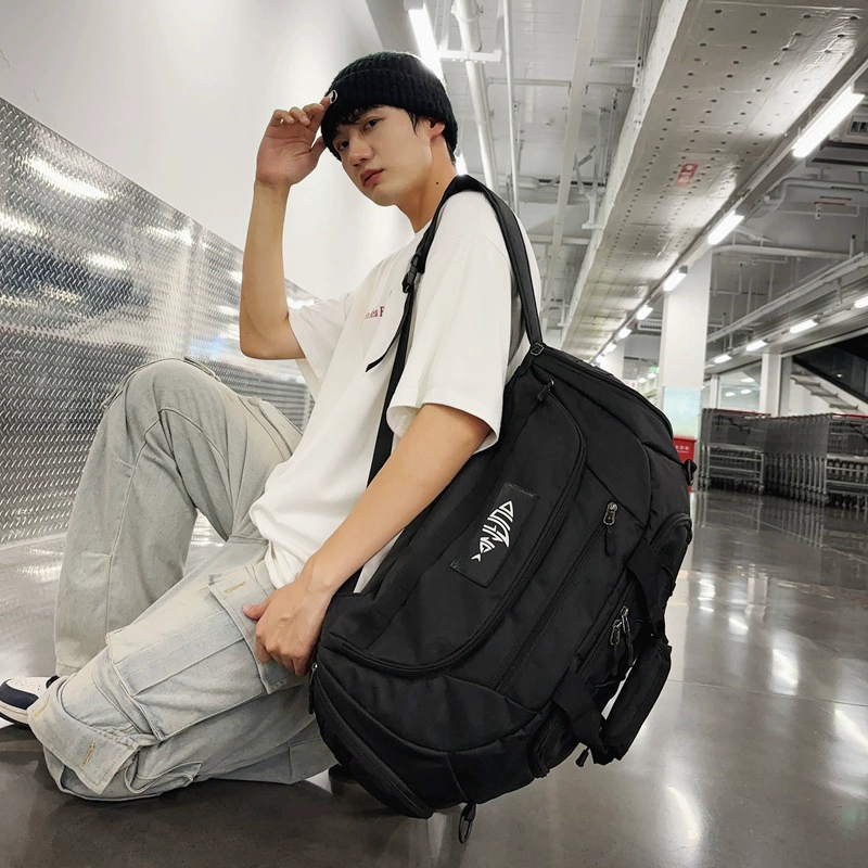 Capacious backpack for traveling, trend one-shoulder bag for training
