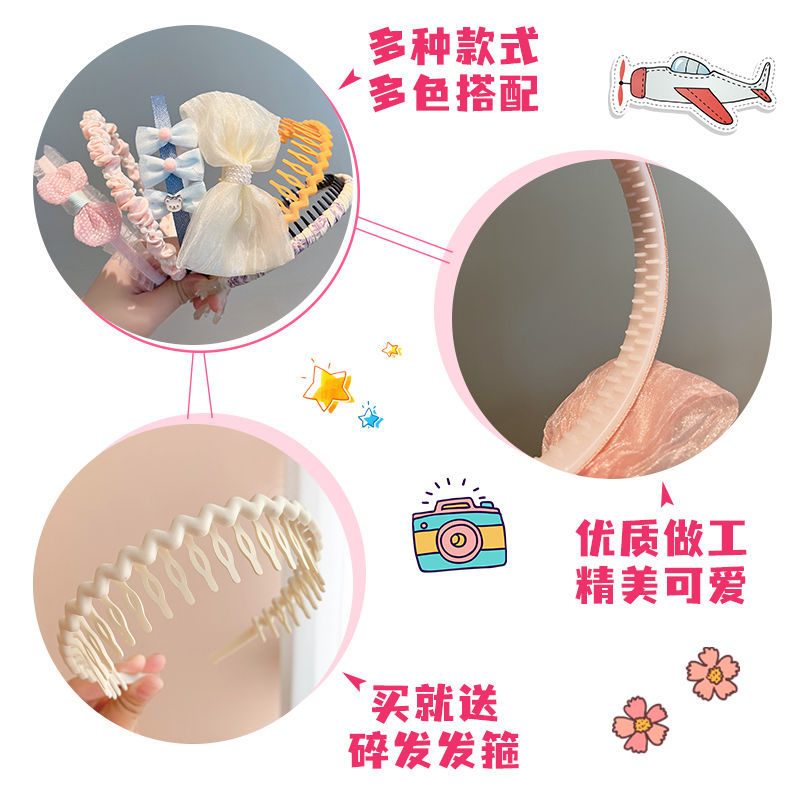 子供のカチューシャの女の子の髪飾り赤ちゃんのピンクの蝶結びの髪締めの女の子の髪飾り
