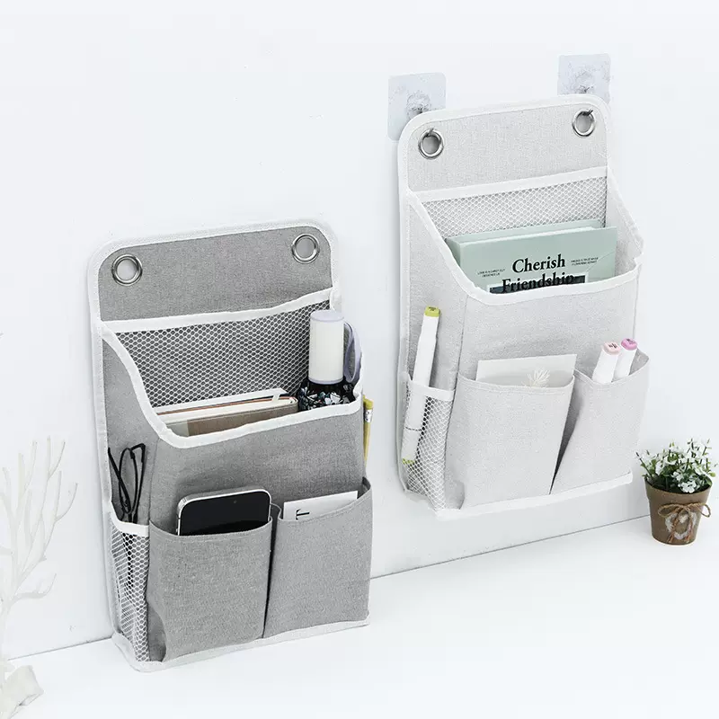 跨境多功能墙面悬挂收纳袋挂式布兜袋子门后宿舍学生跨境收纳包