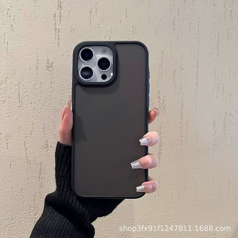 非粘着指紋フロスト新製品適用アップル15携帯ケースIP 16promax卸売り14半透明フロスト|undefined