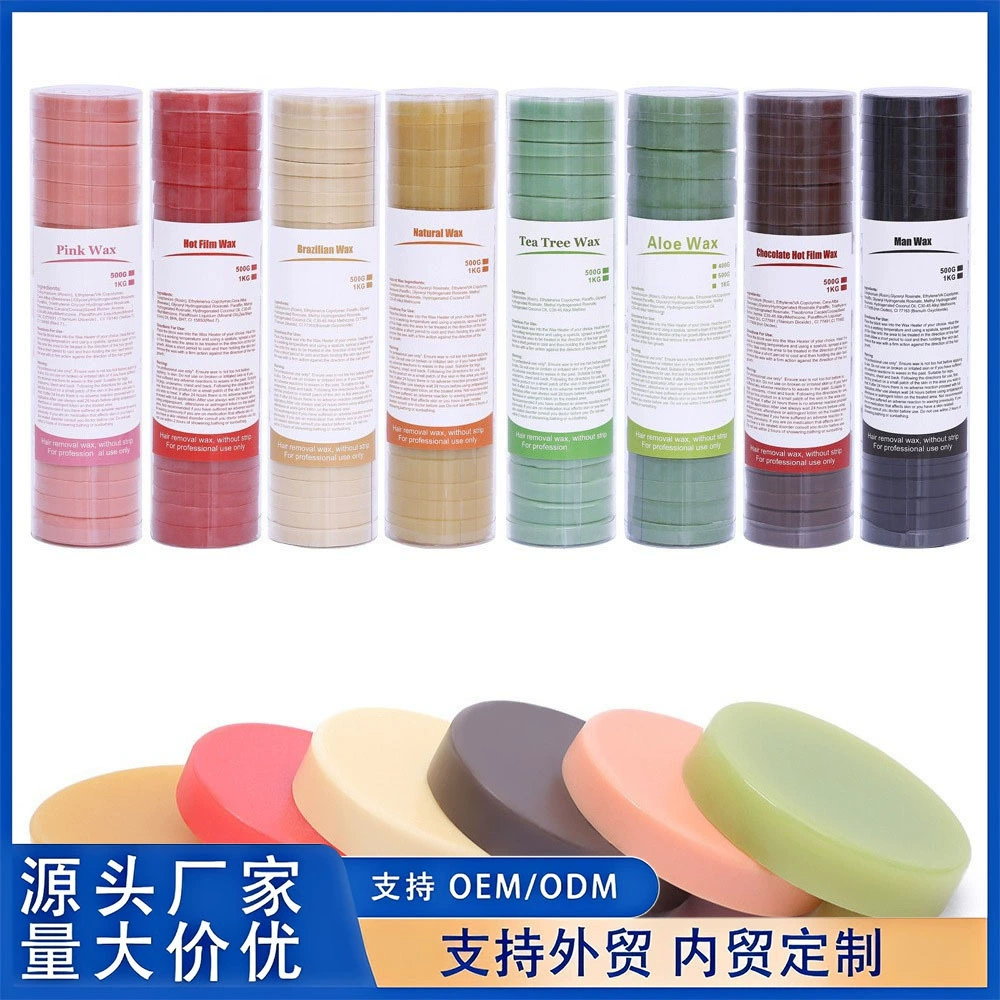 Восковая паста для депиляции без использования бумаги, 500 г, в банке, для всего тела, с медом, безболезненное удаление волос