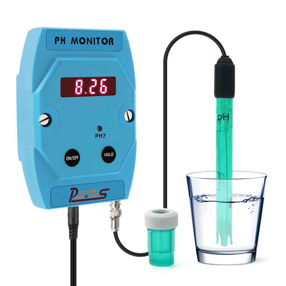 挂壁式在线水质检测仪PH计酸碱度测试仪 PH酸度计测试仪鱼塘/泳池