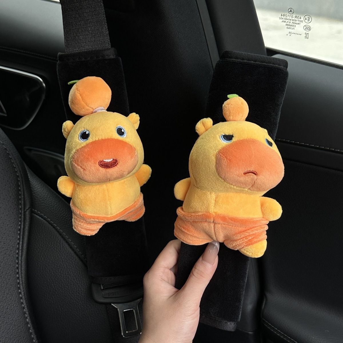 Capybara Lulu Car Seatbelt Shoulder Pad Car Seatbelt Cover Car Interior Decoration Anti-Neck Strain
