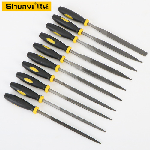 Wholesale steel files assorted files plastic handle assorted files metal grinding files mini small files mold files
