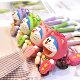 Authentic Doraemon Colorful Series Tinker Bell Cat Exquisite Cute Ornament Car Keychain Creative Women's Pendant