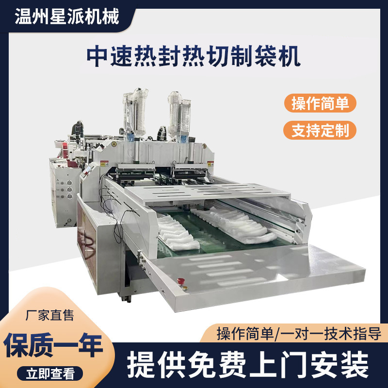 Manufacturer supplies medium speed heat sealing and cutting bag…
