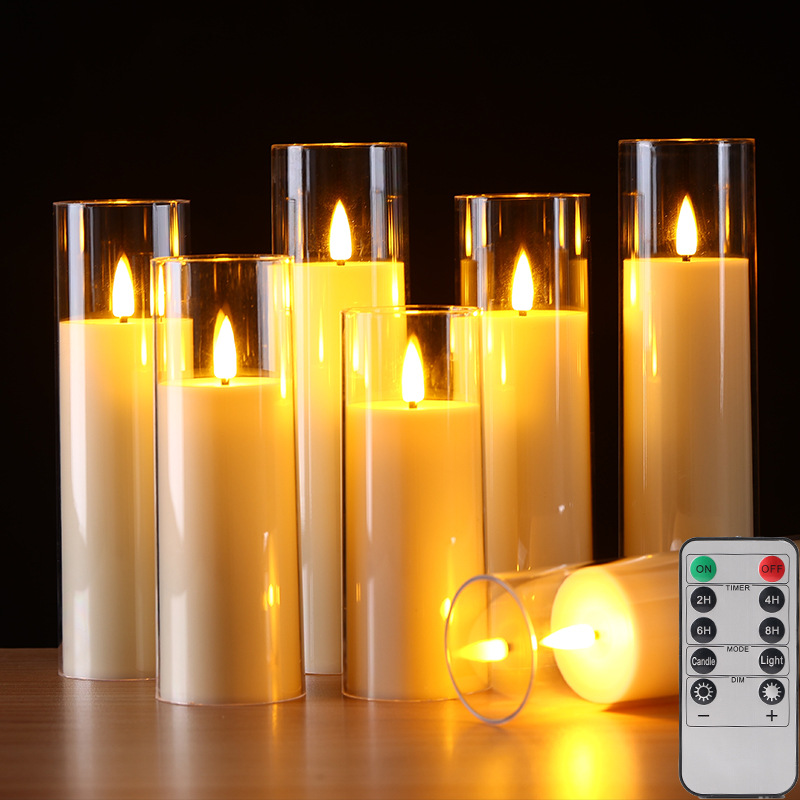 electronic acrylic candle