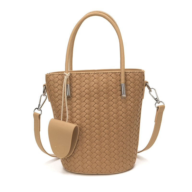 Cestas de verduras tejidas bolsas de cubo de mano para mujeres 2026 nueva textura de lujo ligera versátil mochila de hombro image 9