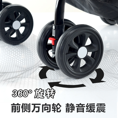Lightweight folding pet stroller, cat and dog bag, detachable cage, small pet stroller, portable pet sleeping basket