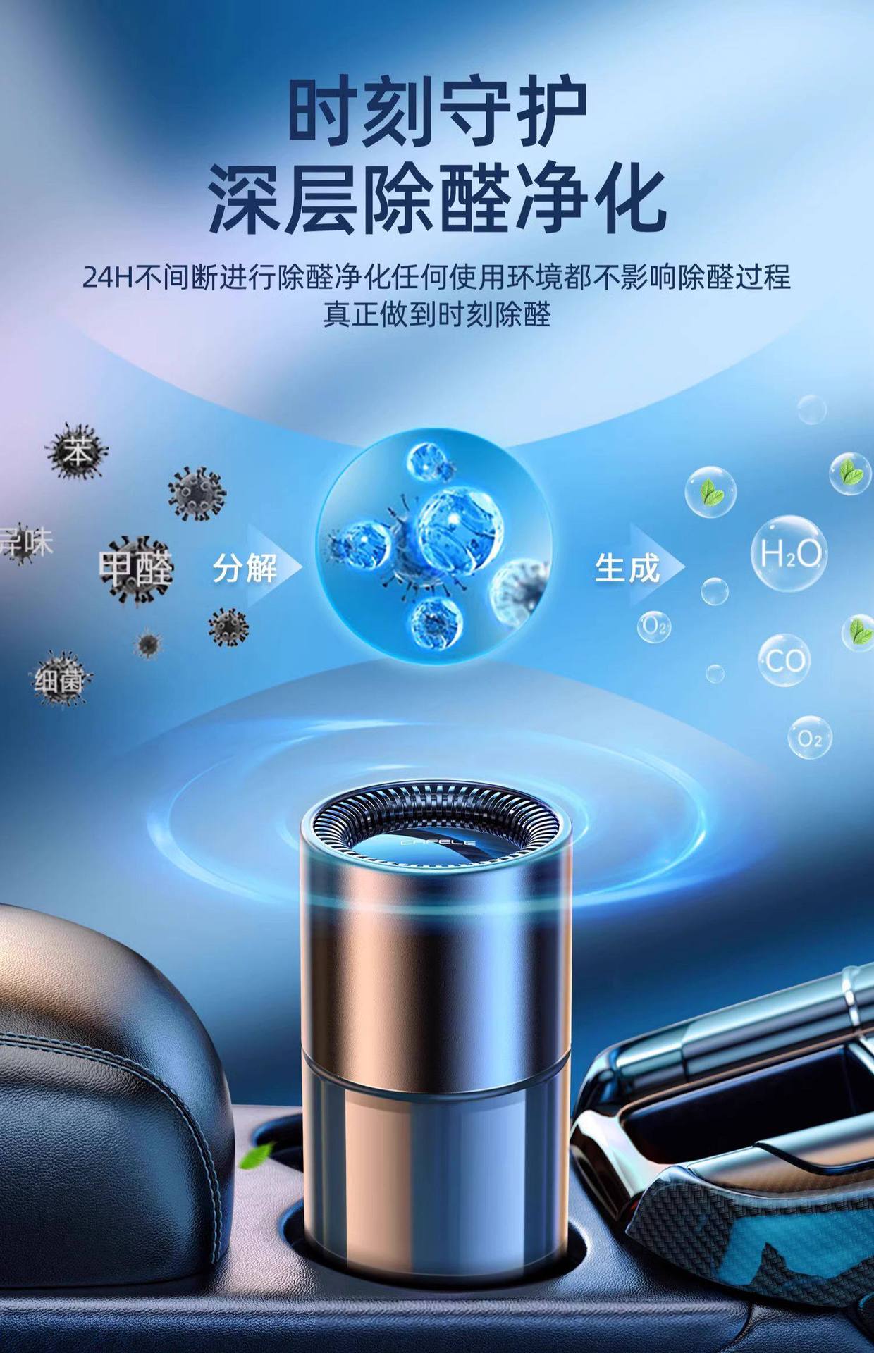 New Car Formaldehyde Removal Magic Tool, Special Formaldehyde Removal Paste for the Car, Solid Negative Ion Odor Eliminator, Car Air Purifier