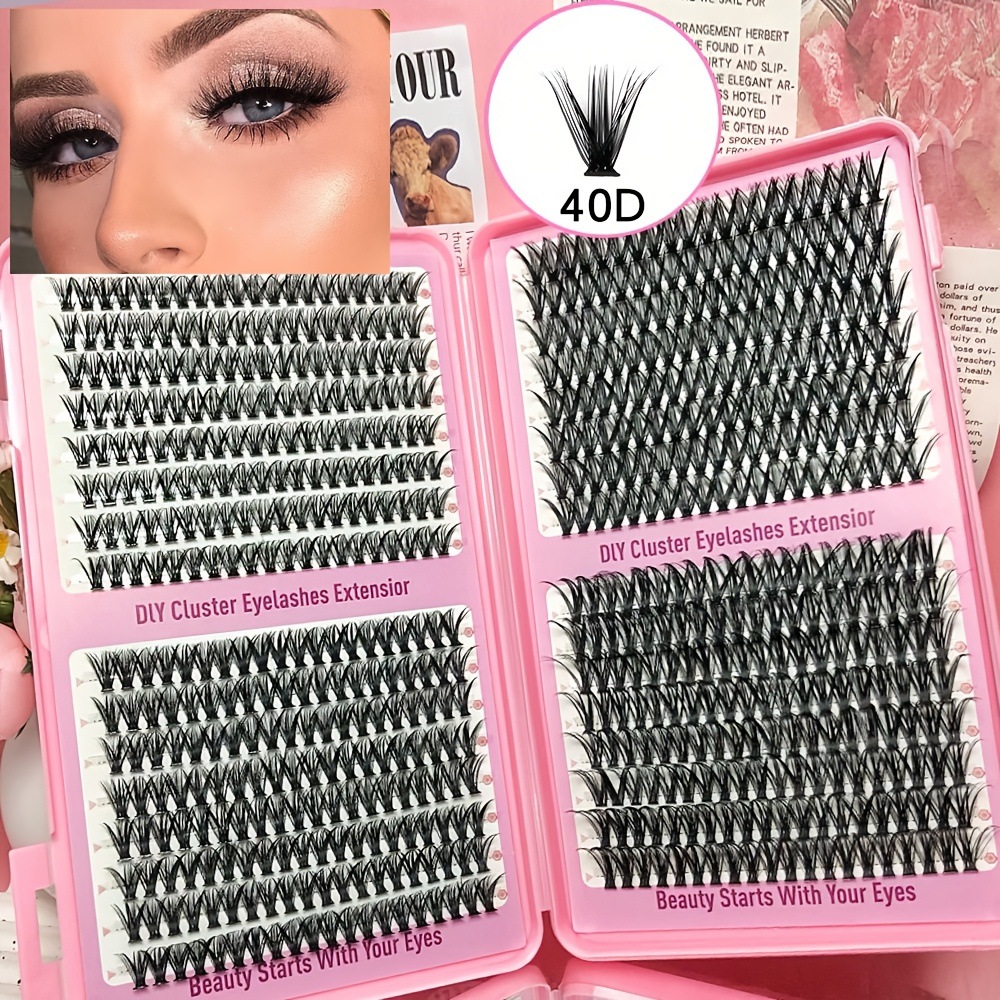 Transfronterizas pestañas falsas 30 - 100D comercio exterior caja de pestañas gruesas con pinzas de pegamento conjunto de pestañas falsas