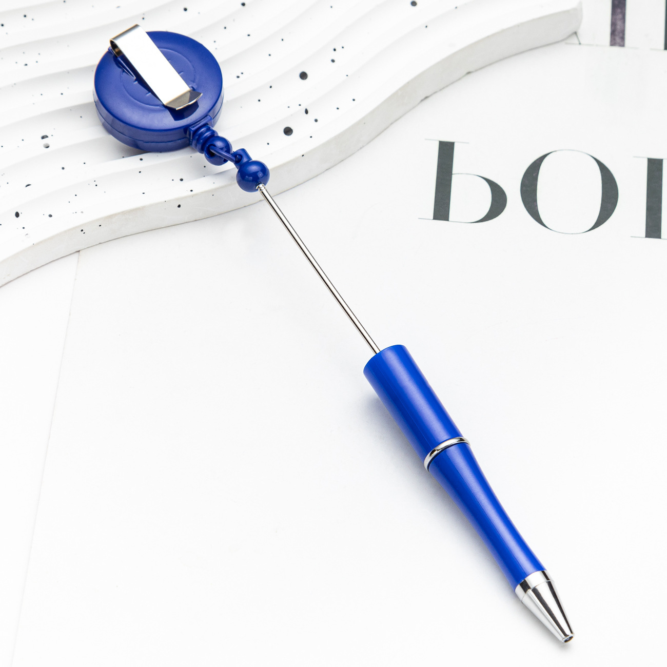 Bolígrafo de cuentas fácil de tirar, bolígrafo de cuentas DIY, bolígrafo de plástico retráctil fácil de tirar, bolígrafo de cuentas de plástico fácil de tirar