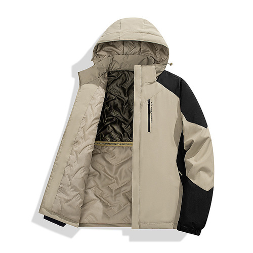 Couple's Style Cotton Jacket Winter Outerwear Trendy Men's Cotton Jacket Thick Outerwear Men's Thick Winter Jacket Warm