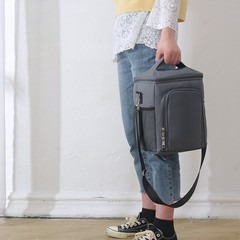 Lunch box handbag thermal bag aluminum foil thickened thermal bag lunch box bag with lunch bag shoulder strap hand carry Amazon cross-border