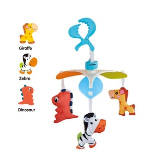Baby crib hanging piece blue/pink 2-color soothing baby coax baby portable cartoon animal pendant toy bed hanging combination