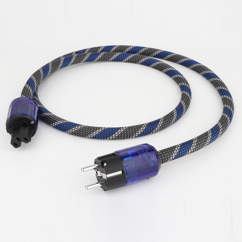 Preffair 单晶铜发烧欧标美标电源线HiFi发烧级功放胆机CD电源线