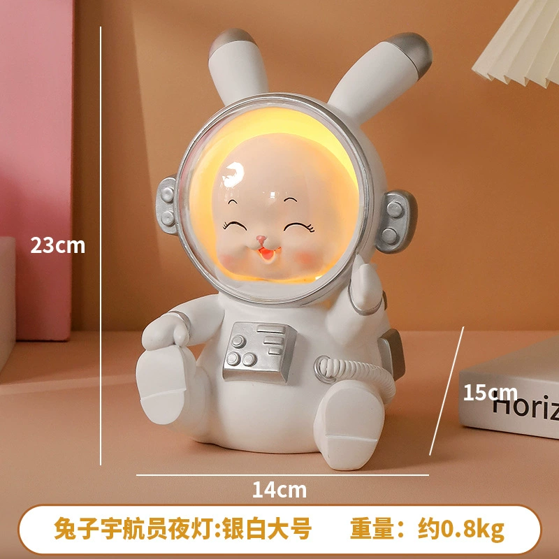 Cartoon table rabbit, astronaut, night light for bed