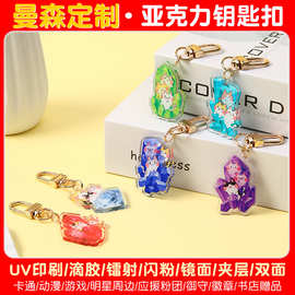 【找工厂】漫展周边创意照片亚克力钥匙扣卡通动漫挂件钥匙扣定制