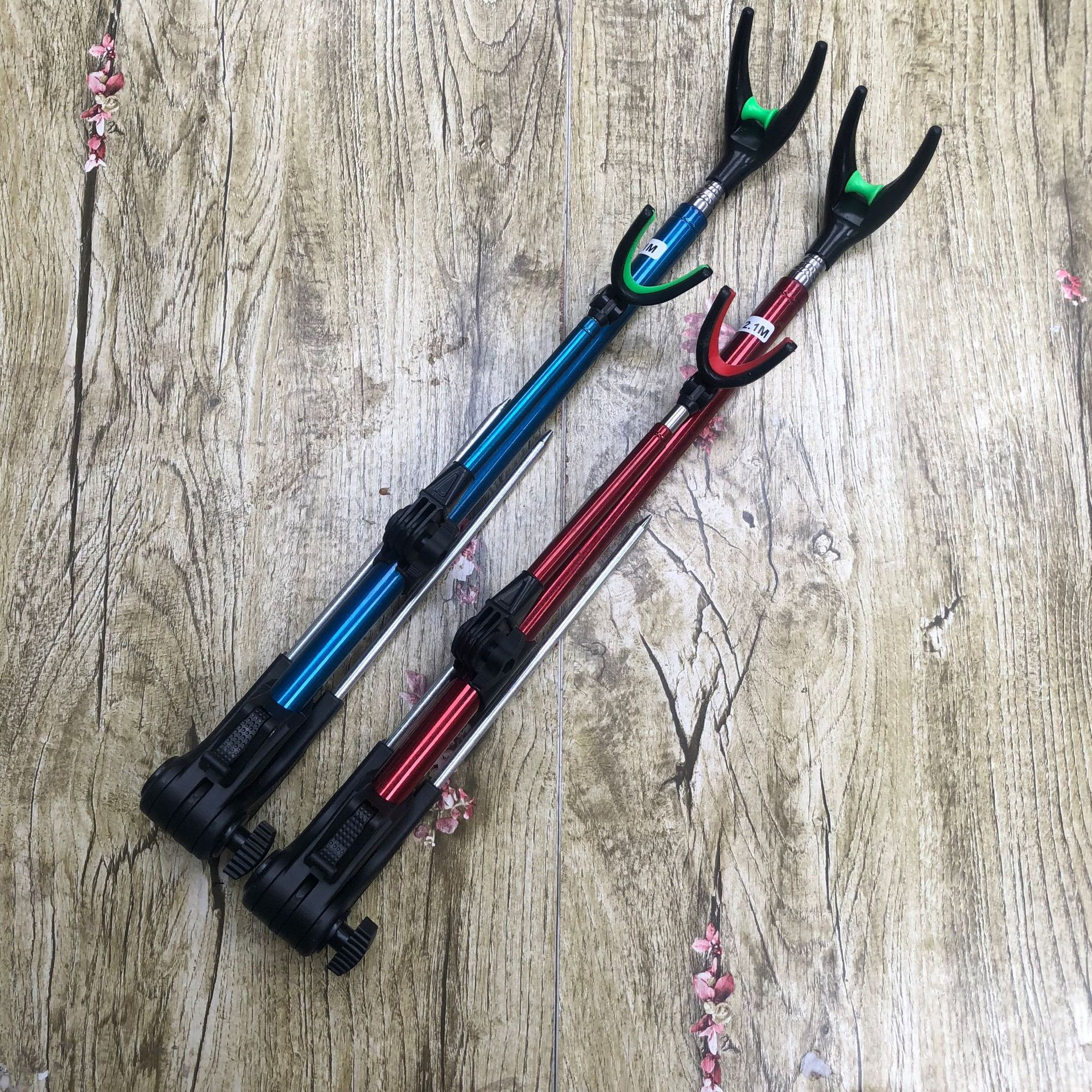 Color Stainless Steel Battery Bracket Stainless Steel Fishing Rod Trimming Bracket Battery Dual-purpose Rod Fishing Gear