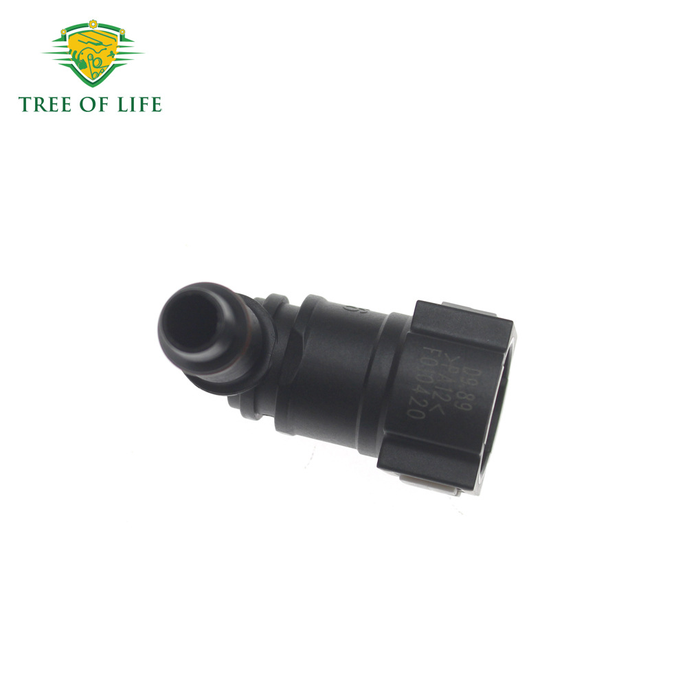 Car Fuel Line Quick Hose Connector Id8 9.89 Nylon Oil Pipe Connection Disconnect Release Hose 90 Degrees