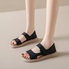 Summer sandals platform with velcro for leisure, plus size, soft sole, wholesale