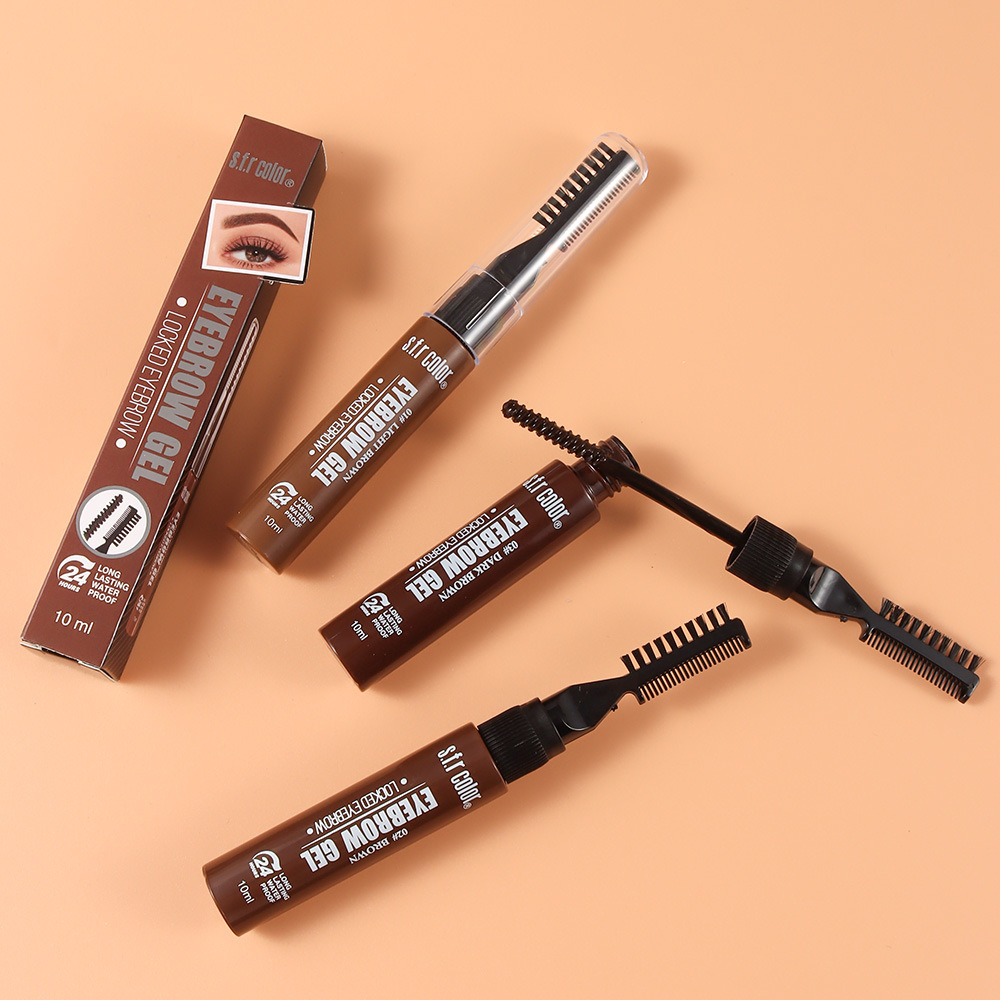 Productos nacionales impermeables, duraderos, no desvaneciéndose, no teñidos de raíces, claros, naturales, estereoscópicos, gel de cejas salvajes, crema de cejas teñidas.