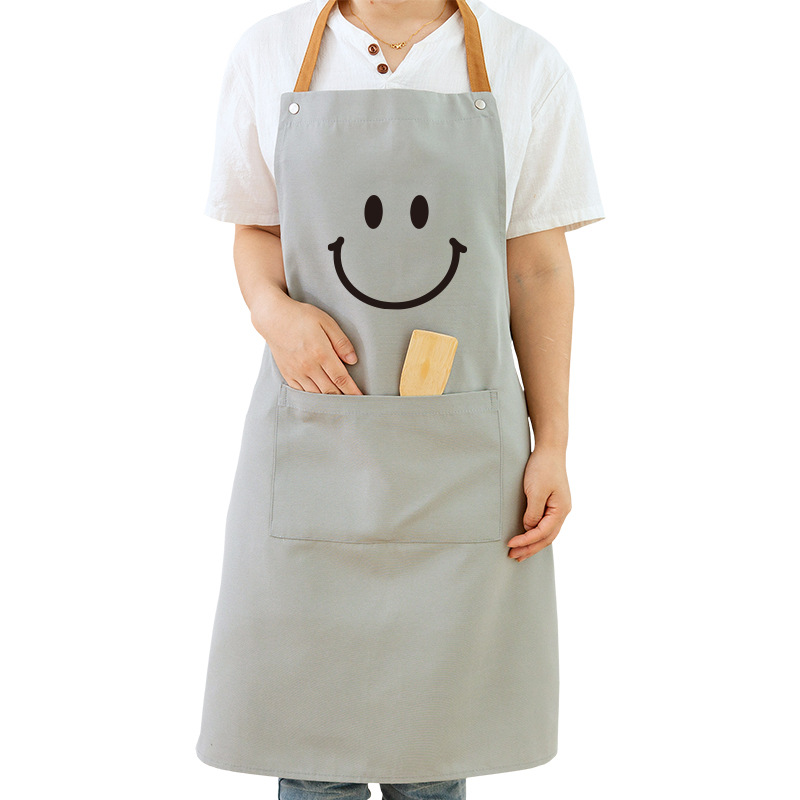 Delantal sin mangas cocina del hogar anti-incrustante y a prueba de aceite lindo estilo japonés coreano cocina Mono para adultos y mujeres ropa de trabajo de moda