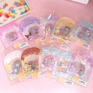 Cartoon Ice Cream Styling PC Dog Kulomi Student Transparent PVC Sticker Hand Account DIY Material Bronzing Sticker Bag