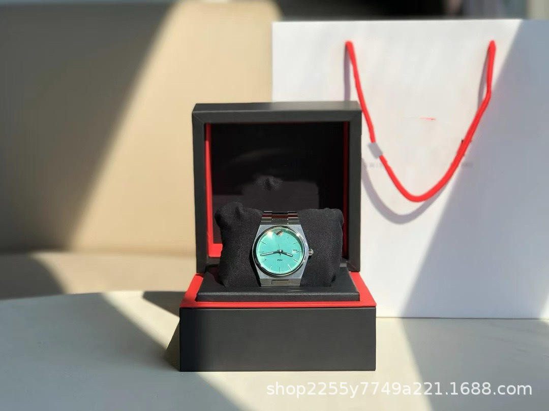 Caja de regalo de mostrador verde lago PRX