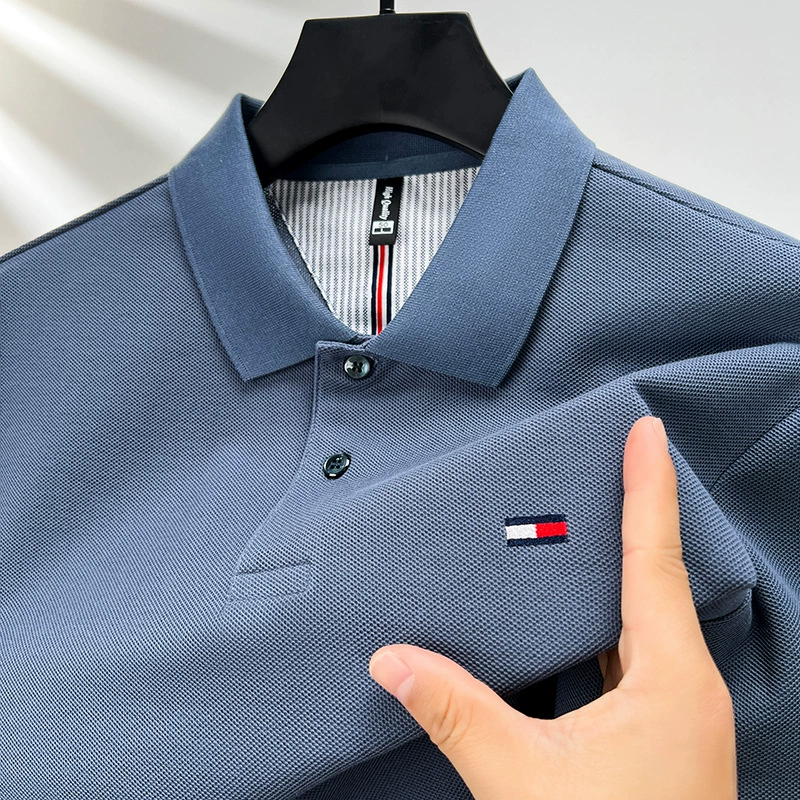 Summer cotton elite short sleeve T-shirt, polo, 100% cotton