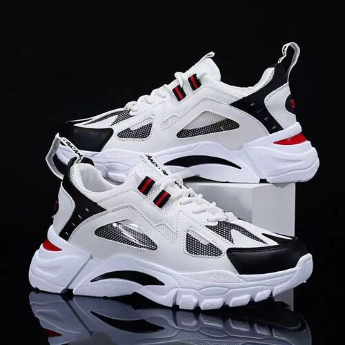 Men's Summer Breathable Mesh Shoes  New Korean Style Soft Sole Round Toe Dad Sports Shoes Light Casual Shoes