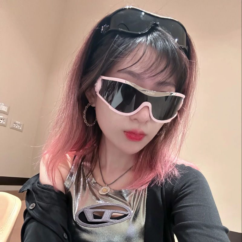 V家板材潮流科技太阳眼镜女欧美INS明星同款时尚炫酷墨镜男ve4475|undefined