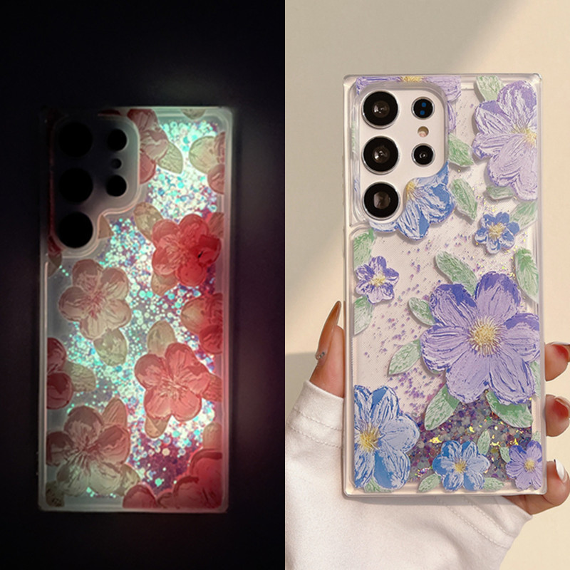 Suitable for Samsung S24/S25Ultra Liquid Sand S23 Glitter Powder A34 Phone Case A72 Luminous A36A55 Glowing S20 Suitable for Samsung S24/S25Ultra Liquid Sand S23 Glitter Powder A34 Phone Case A72 Luminous A36A55 Glowing S20