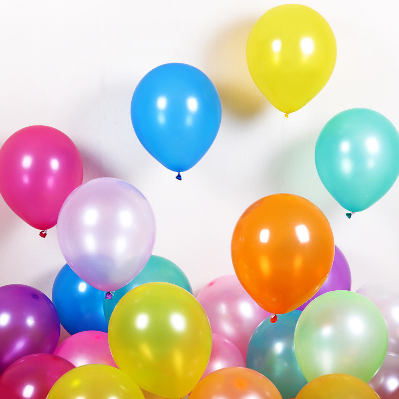 1.2g珠光氣球10寸圓形乳膠婚慶節慶裝飾生日場景布置派對用品氣球