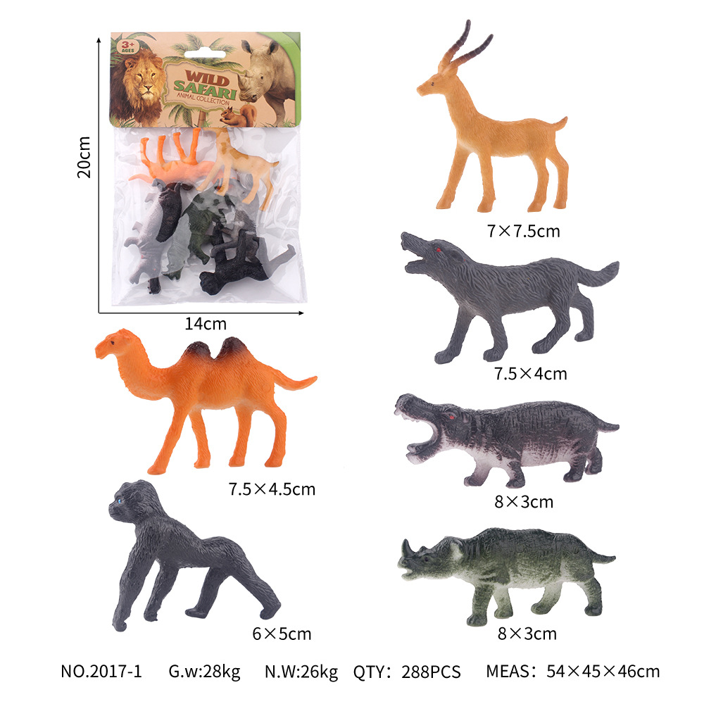 4 인치 단단한 동물 6