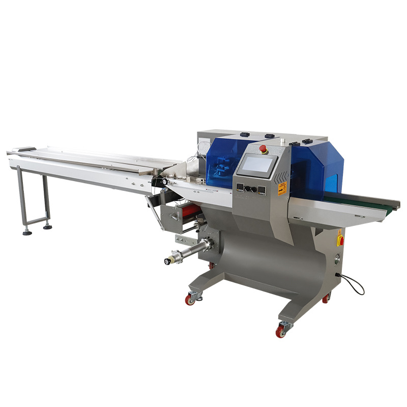 Máquina de sellado automático de almohada máquina de embalaje máquina de sellado de bolsa máquina de sellado de pan, pasteles de luna, verduras, alimentos, hardware máquina de sellado y Corte