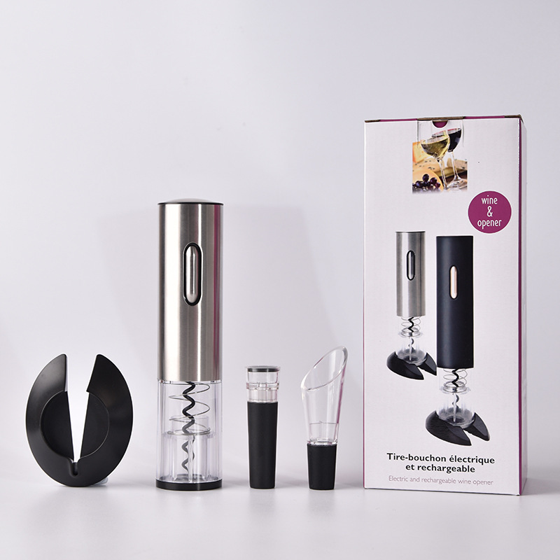 Fuente de vino tinto transfronterizo abridor de botellas eléctrico abridor de vino multifuncional juego de vino abridor de botellas automático abridor de vino