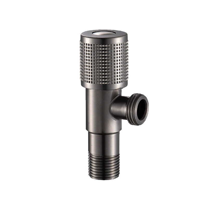 Пистолет из нержавеющей стали серый угловой клапан легкий роскошный треугольный клапан стоп-клапан утолщение основной корпус медный сердечник нового стиля